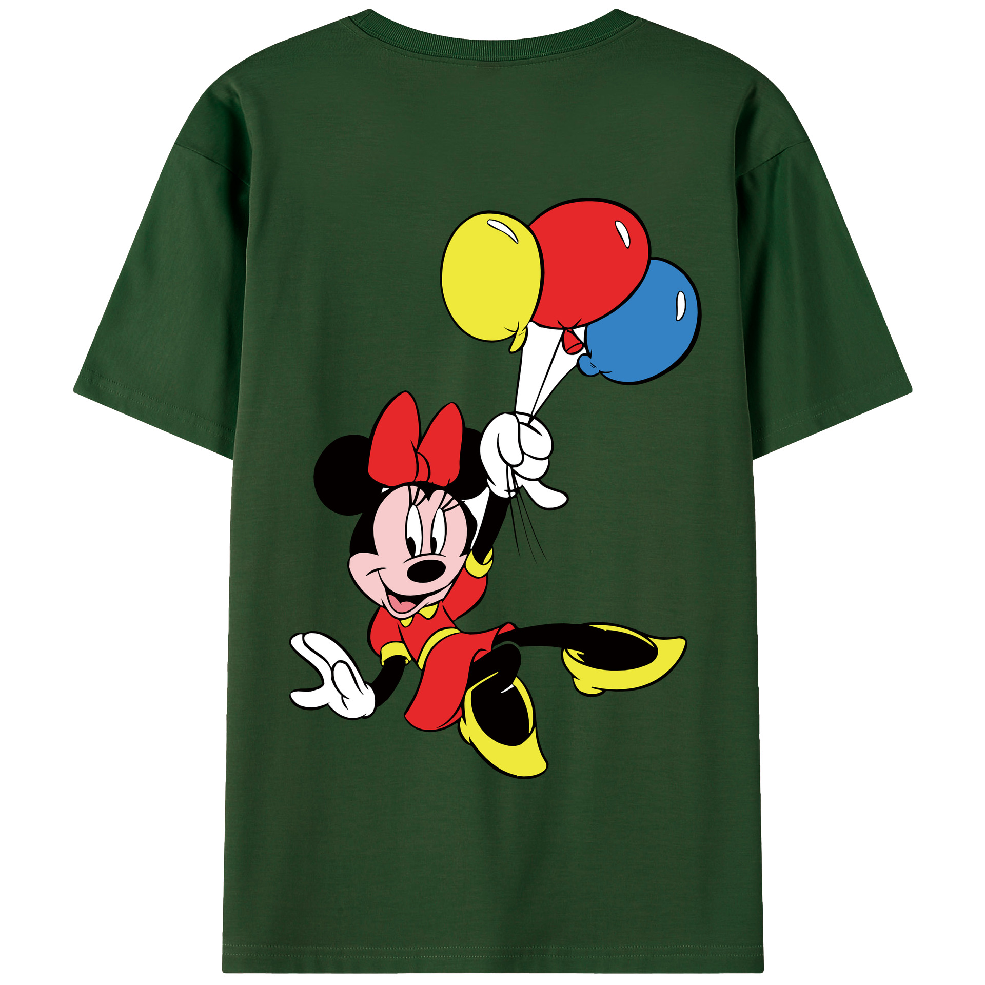 （画像用） ミッキーマウス Mickey Mouse 綿100％半袖Tシャツ（背面プリント）
